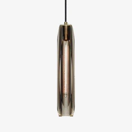 Suspension design en verre tube fumé à LED — LZ4N7Q2