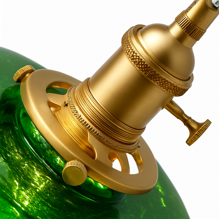 Suspension japonaise minimaliste en verre vert — LZ4P9XQ