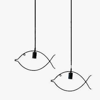 Suspension design forme de poisson
