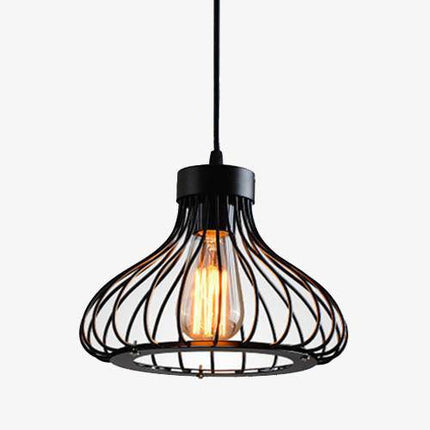 Suspension industrielle avec lampe en cage design — LZ4X7Q