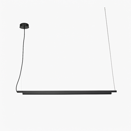 Suspension design à LED allongée en métal Loft