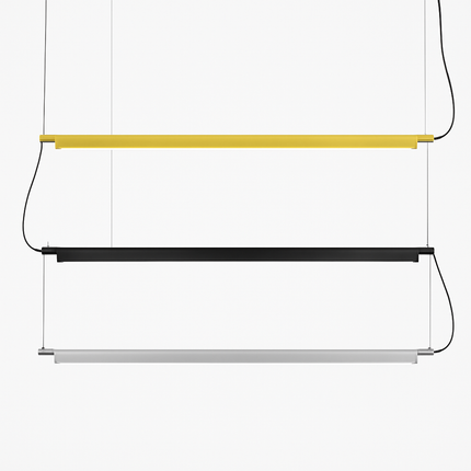 Suspension design à LED allongée en métal Loft