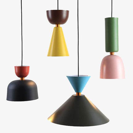 Suspension LED design avec abat-jour coloré style nordique Topaz — LZ4X9P2Q