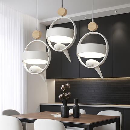 Suspension LED design avec oiseau suspendu Bessie — LZ4X9P