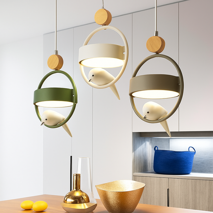 Suspension LED design avec oiseau suspendu Bessie — LZ4X9P