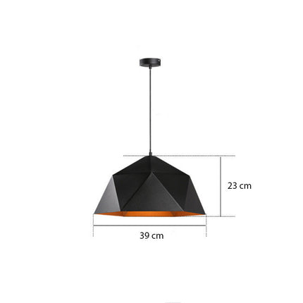 Suspension design LED cône géométrique Industrial