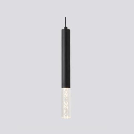 Suspension cylindrique LED en métal et verre Luisa — LZ4X9T