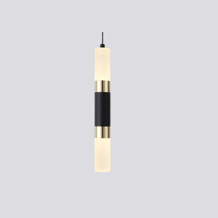 Suspension cylindrique LED en métal et verre Luisa — LZ4X9T