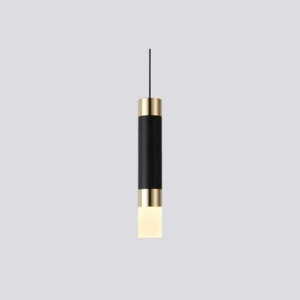 Suspension cylindrique LED en métal et verre Luisa — LZ4X9T