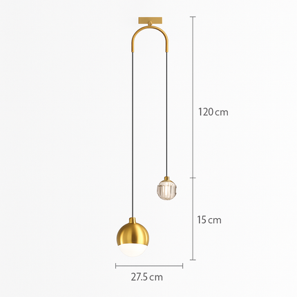 Suspension LED à double source lumineuse Thea — LZ4X9P