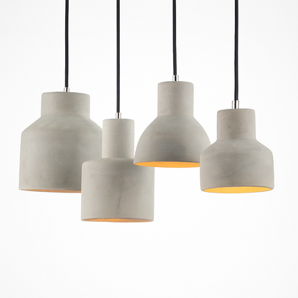 Suspension design en ciment LED aux formes variées — LZ4P9XQ