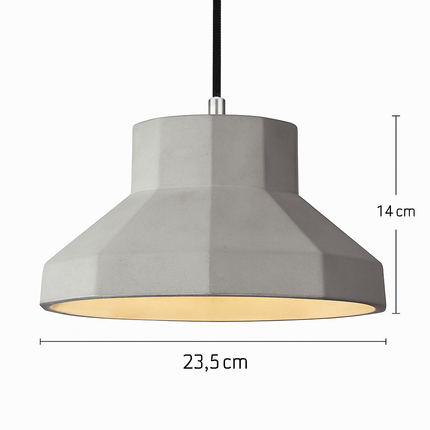 Suspension design en ciment LED aux formes variées — LZ4P9XQ