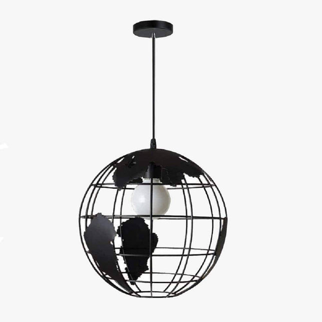 Suspension LED globe au design industriel style Terra — LZ4X9P2