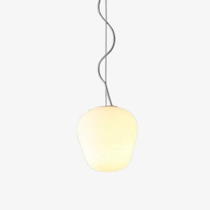 Suspension LED en verre blanc laiteux Caligari design — LZ4X9M
