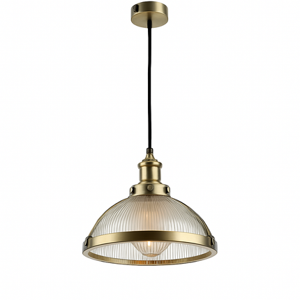 Suspension LED en verre style loft industriel — LZ4X9M2