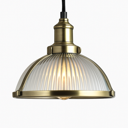 Suspension LED en verre style loft industriel — LZ4X9M2