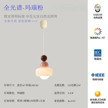 Suspension moderne en résine et verre pour chambre enfant — LZ4X9P