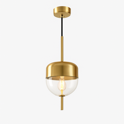 Suspension en verre bleu forme goutte au design moderne — LZ4X9M