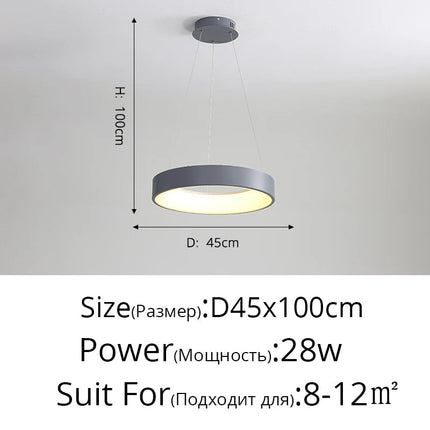Suspension design moderne pour éclairage intérieur élégant — LZ4X9P