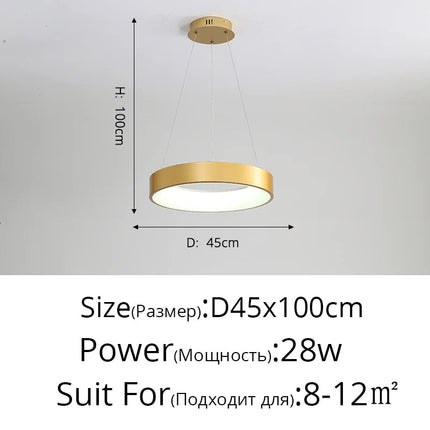 Suspension design moderne pour éclairage intérieur élégant — LZ4X9P