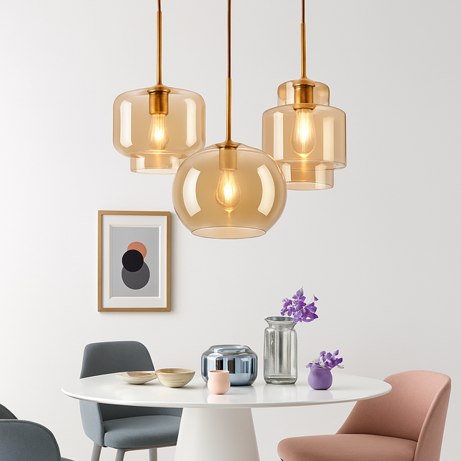 Suspension en verre au design nordique pour intérieur élégant — LZ4G7Q2N