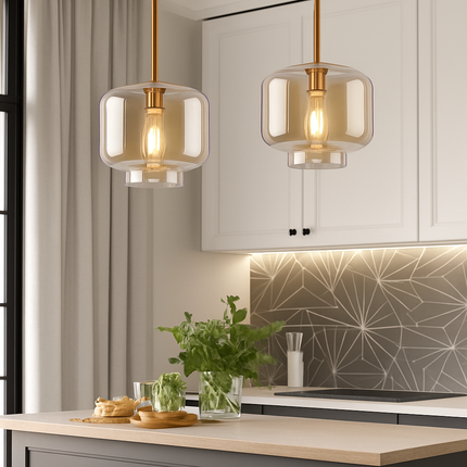 Suspension en verre au design nordique pour intérieur élégant — LZ4G7Q2N