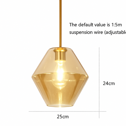 Suspension en verre au design nordique pour intérieur élégant — LZ4G7Q2N