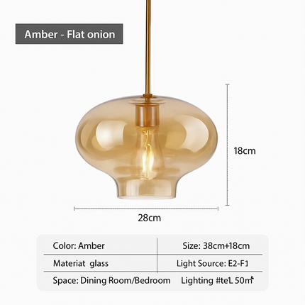 Suspension en verre au design nordique pour intérieur élégant — LZ4G7Q2N
