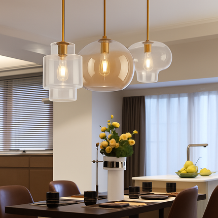 Suspension en verre au design nordique pour intérieur élégant — LZ4G7Q2N