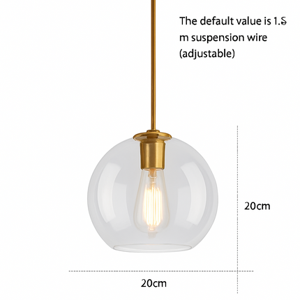 Suspension en verre au design nordique pour intérieur élégant — LZ4G7Q2N