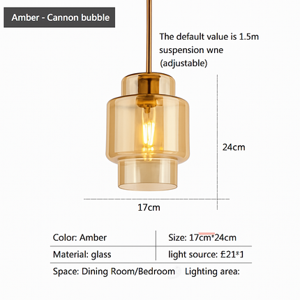 Suspension en verre au design nordique pour intérieur élégant — LZ4G7Q2N