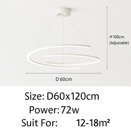 Suspension design nordique moderne à anneau simple — LZ4X9T2