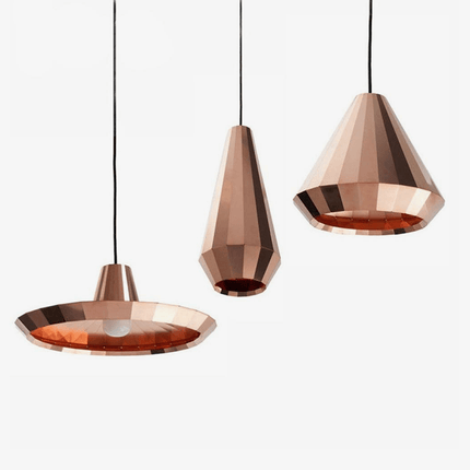 Suspension design rose gold aux formes droites variées style loft — LZ4P9XQ