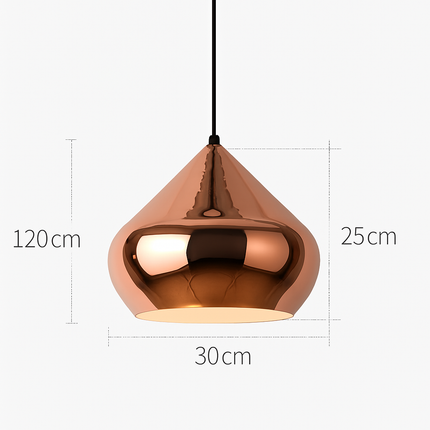 Suspension design en rose gold aux formes variées — LZ4P9XQ