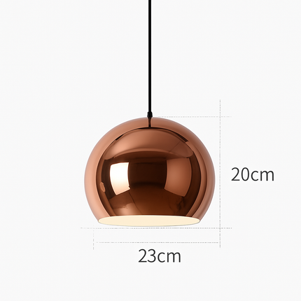 Suspension design en rose gold aux formes variées — LZ4P9XQ