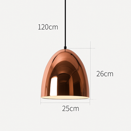 Suspension design en rose gold aux formes variées — LZ4P9XQ