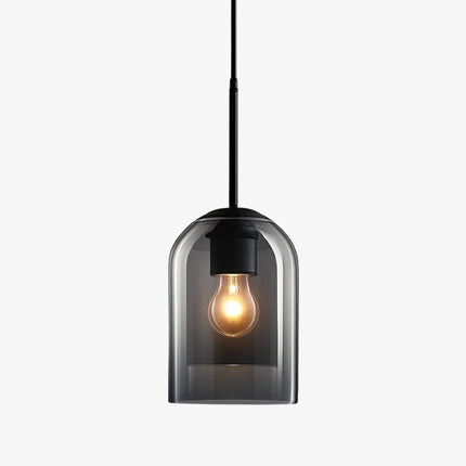 Suspension double verre fumé au design arrondi — LZ4X9J