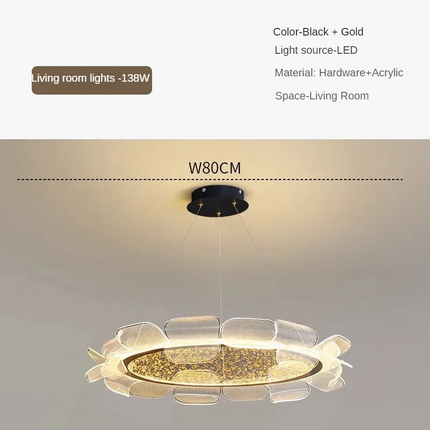 Suspension en acrylique au design moderne pour intérieur élégant et romantique — LZ4X9P