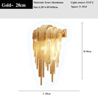 wall -chrome-70cm / warm light 3000K