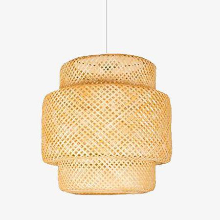 Suspension en bambou et rotin aux formes variées style chinois — LZ4X9P2