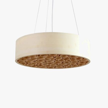 Suspension artisanale en bambou, acrylique et fer — LZ4X9P2