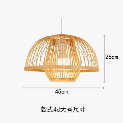 Suspension lumineuse en bois style chinois pour restaurant japonais — LZ4G7T9