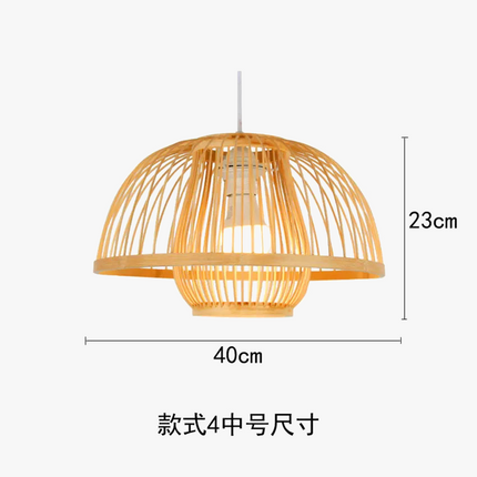 Suspension lumineuse en bois style chinois pour restaurant japonais — LZ4G7T9