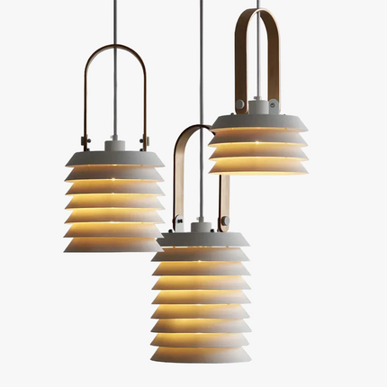Suspension créative en bois pour restaurant et cuisine — LZ4X9T2