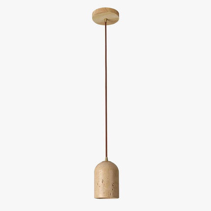 Suspension en bois et pierre naturelle pour café et restaurant — LZ4P9XQ