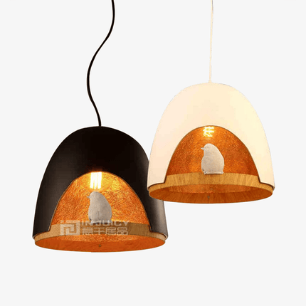 Suspension en bois et résine motif nid d'oiseau — LZ4M9Q2P