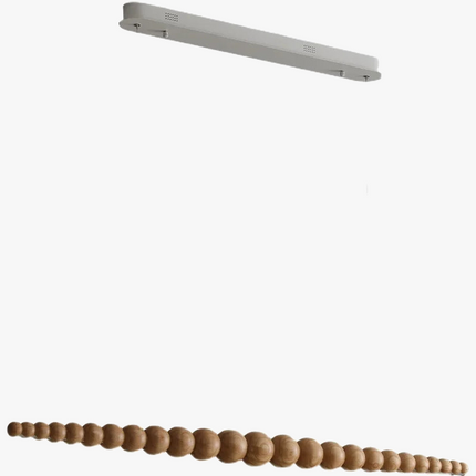 Suspension en bois LED linéaire pour îlot de cuisine et salle à manger — LZ4X9P