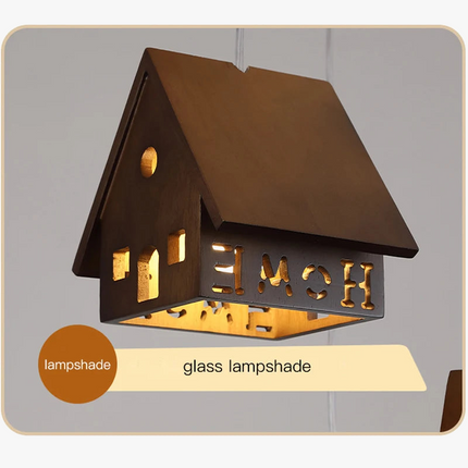 Suspension en bois massif au design créatif pour chambre d’enfant — LZ4XJ9