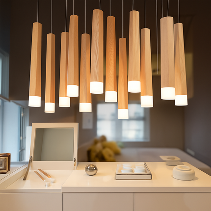 Suspension en bois moderne