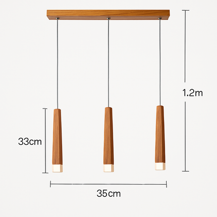 Suspension en bois moderne